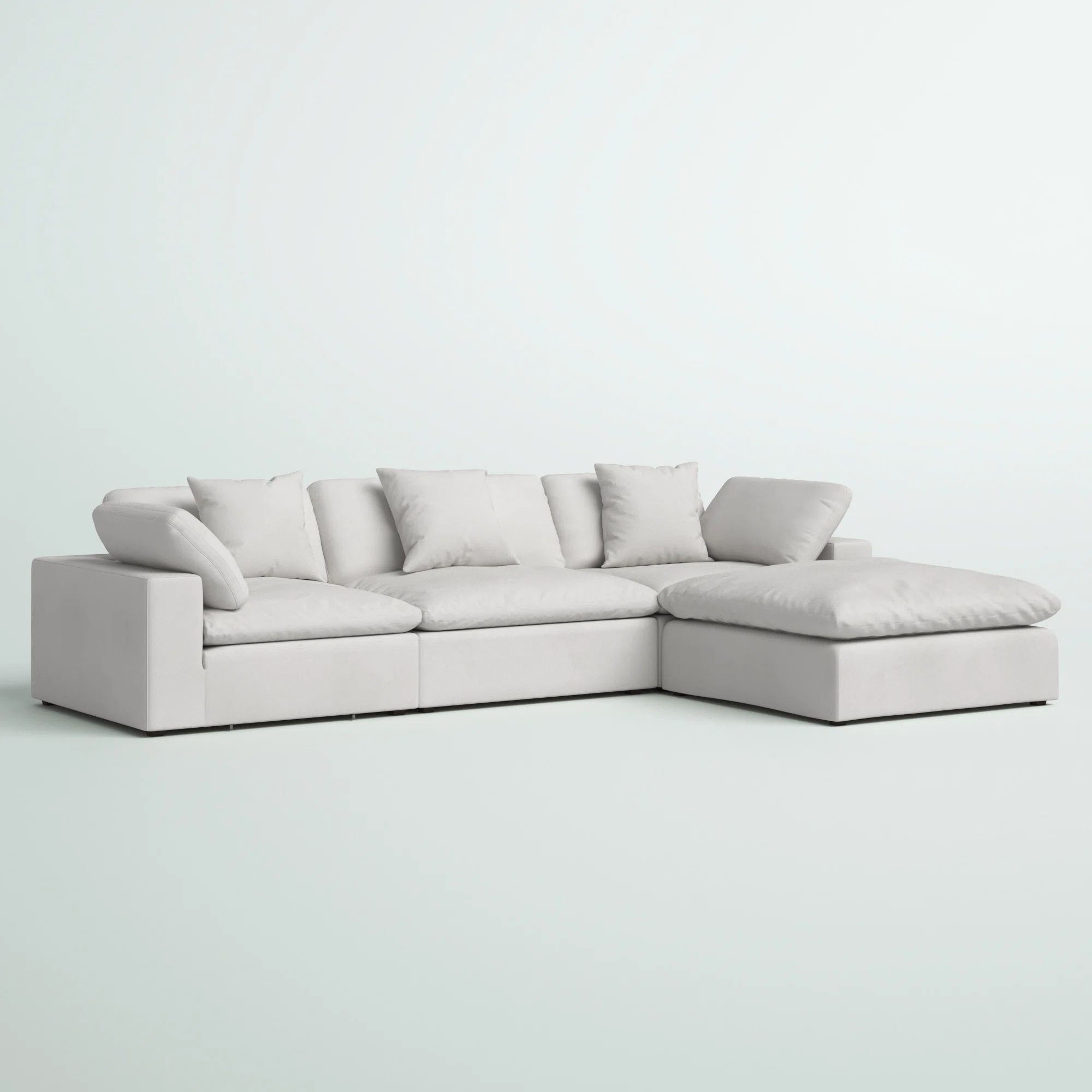 Honaker 4 - Piece Upholstered Sectional Featuring Stain Resistant LiveSmart Fabric | Wayfair North America