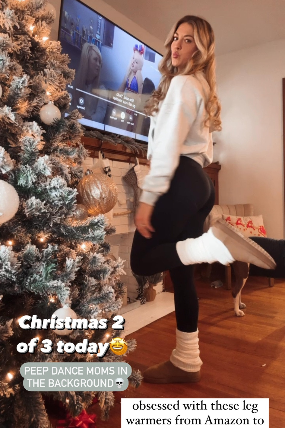 Leg warmers amazon. Comfy cute outfit. Christmas outfit. Zip up outfit. Leggings outfit. Ugg dupe. Mini Ugg outfit

#LTKU #LTKHoliday #LTKstyletip