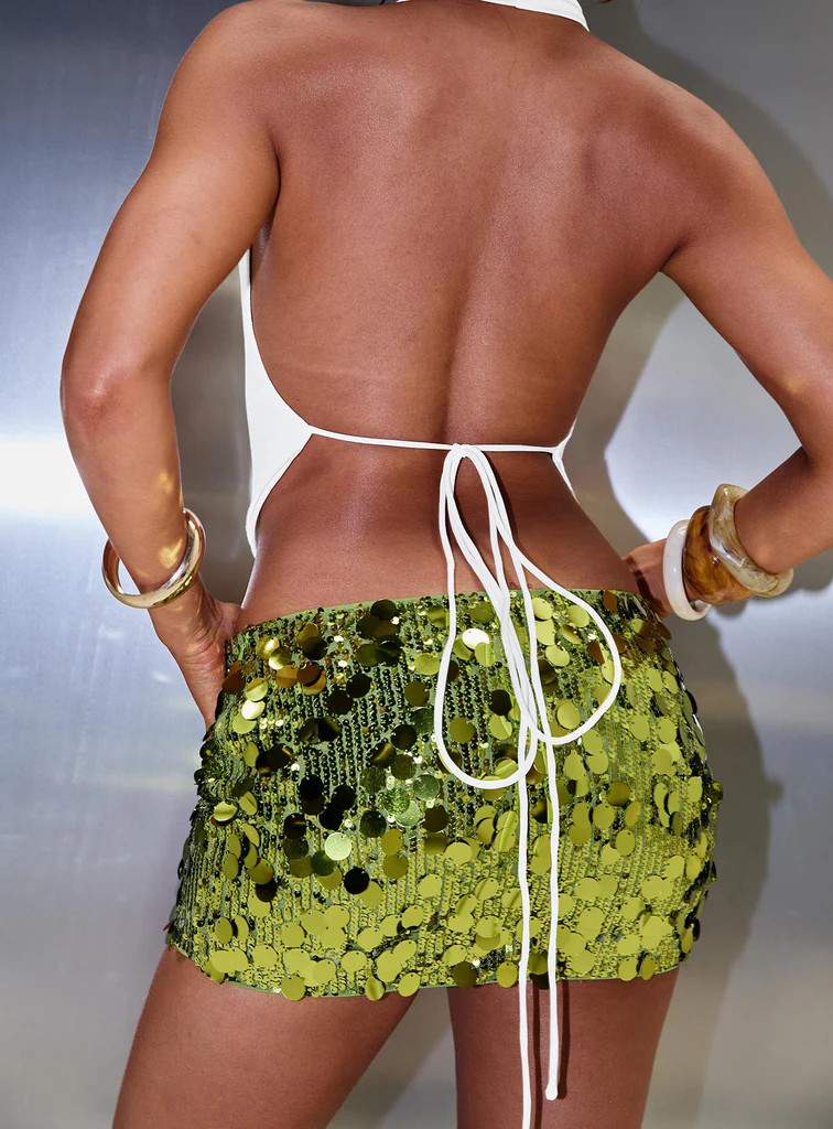 Riego Mini Skirt Green | Princess Polly US