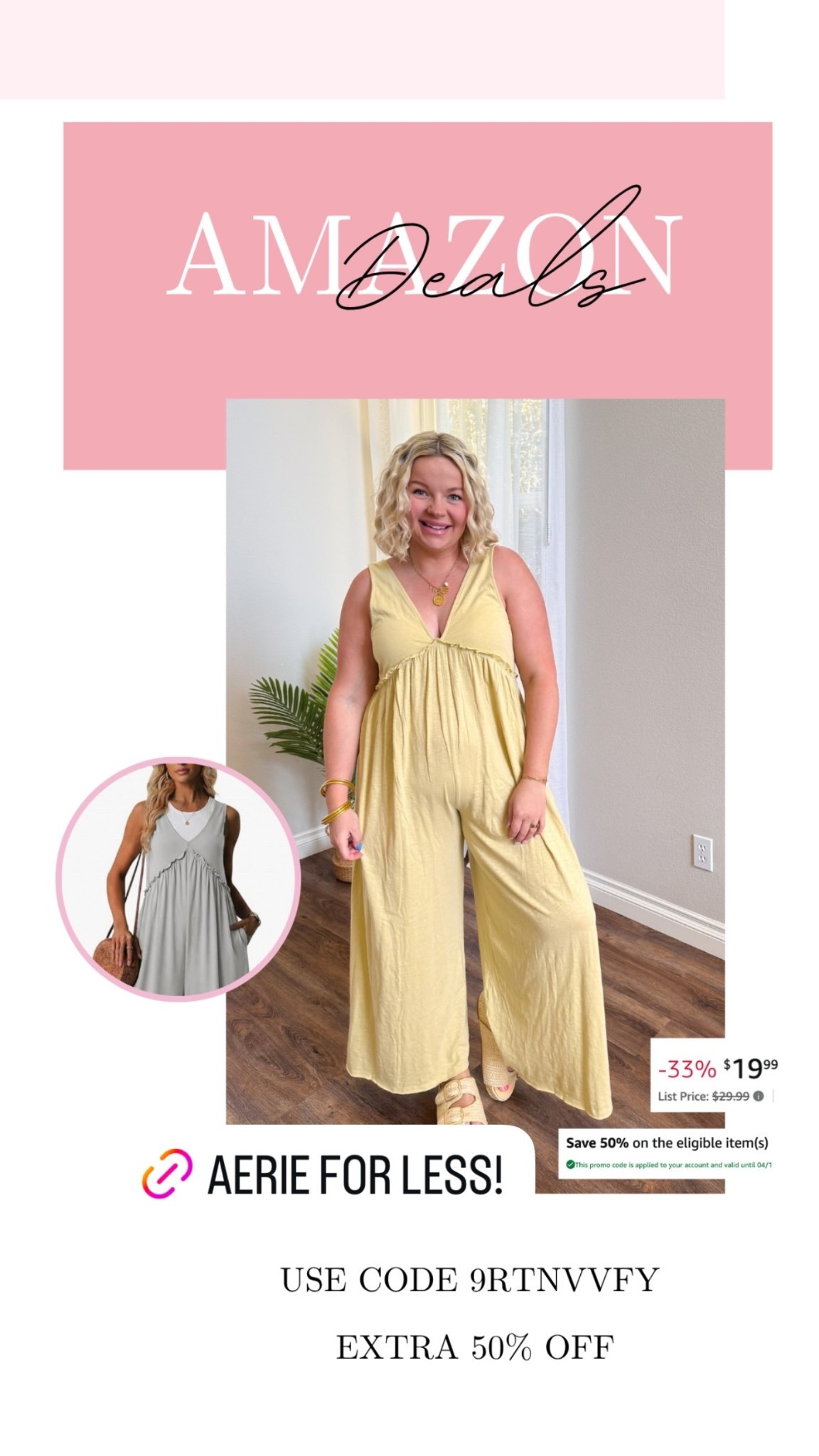 This jumpsuit is just like my air one! And it’s on deal today! So cute and comfy and perfect for summer!

#LTKMidsize #LTKSeasonal #LTKSaleAlert