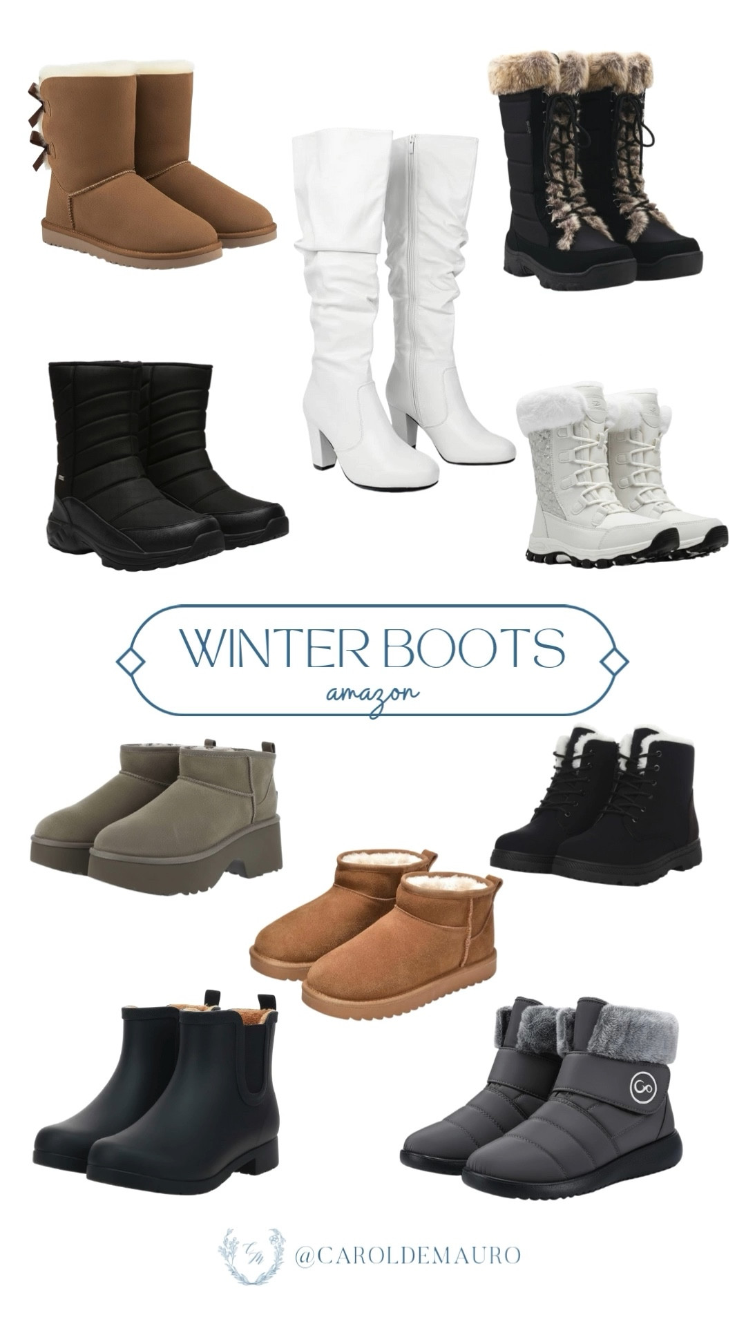 Rounded up the best Amazon boots to keep you cozy and stylish, ranging from elevated white heels to those viral mini platform styles. No matter if you’re trekking through a snowstorm or just running errands in your favorite cozy boots, these are the must-haves for the season.

amazon fashion, winter boots, shoe inspo, affordable style, seasonal look, cozy core, staple pieces, neutral aesthetic

#LTKSeasonal #LTKU #LTKFindsUnder100