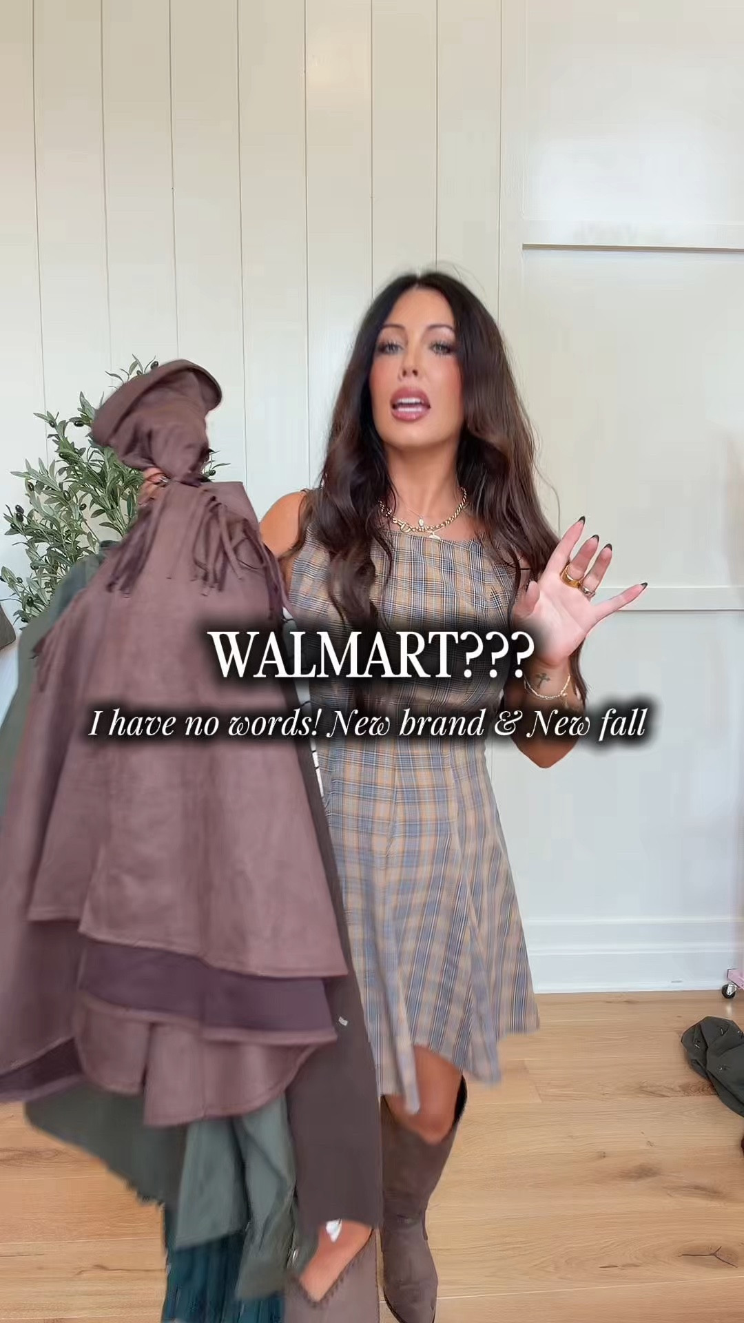 Walmart’s new brand got me again 😂🤎 Another fall haul with a chocolate brown cardigan, wide leg jeans, olive cargo pants, a striped long sleeve top, mustard wide leg pants, a printed shirt dress and a plaid dress styled with a fringe cape.

Everyday outfit ideas, casual mom outfits and a few dressier looks—all in one haul. Tap below to shop the linked pieces! 🍂

#WalmartFashion #FallOutfits #AffordableFashion

#LTKootd #LTKgrwm #LTKOver40