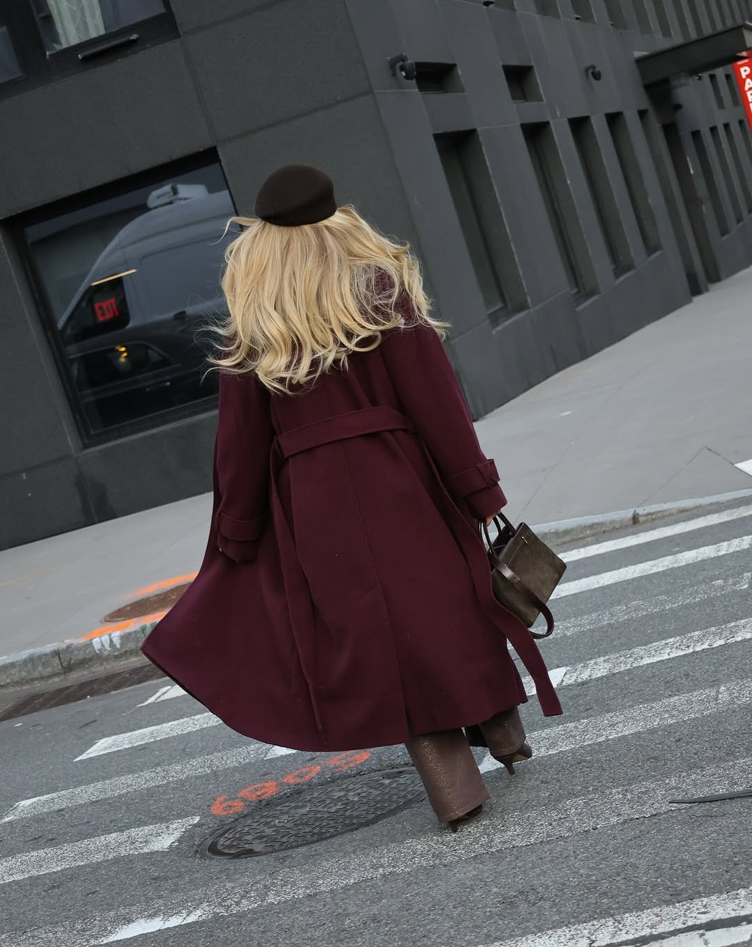Winter city style in rich burgundy and chocolate tones. Shop this look below! #WinterFashion #BurgundyCoat #StreetStyle 

 #LTKdayinmylife #LTKootd #LTKSaleAlert