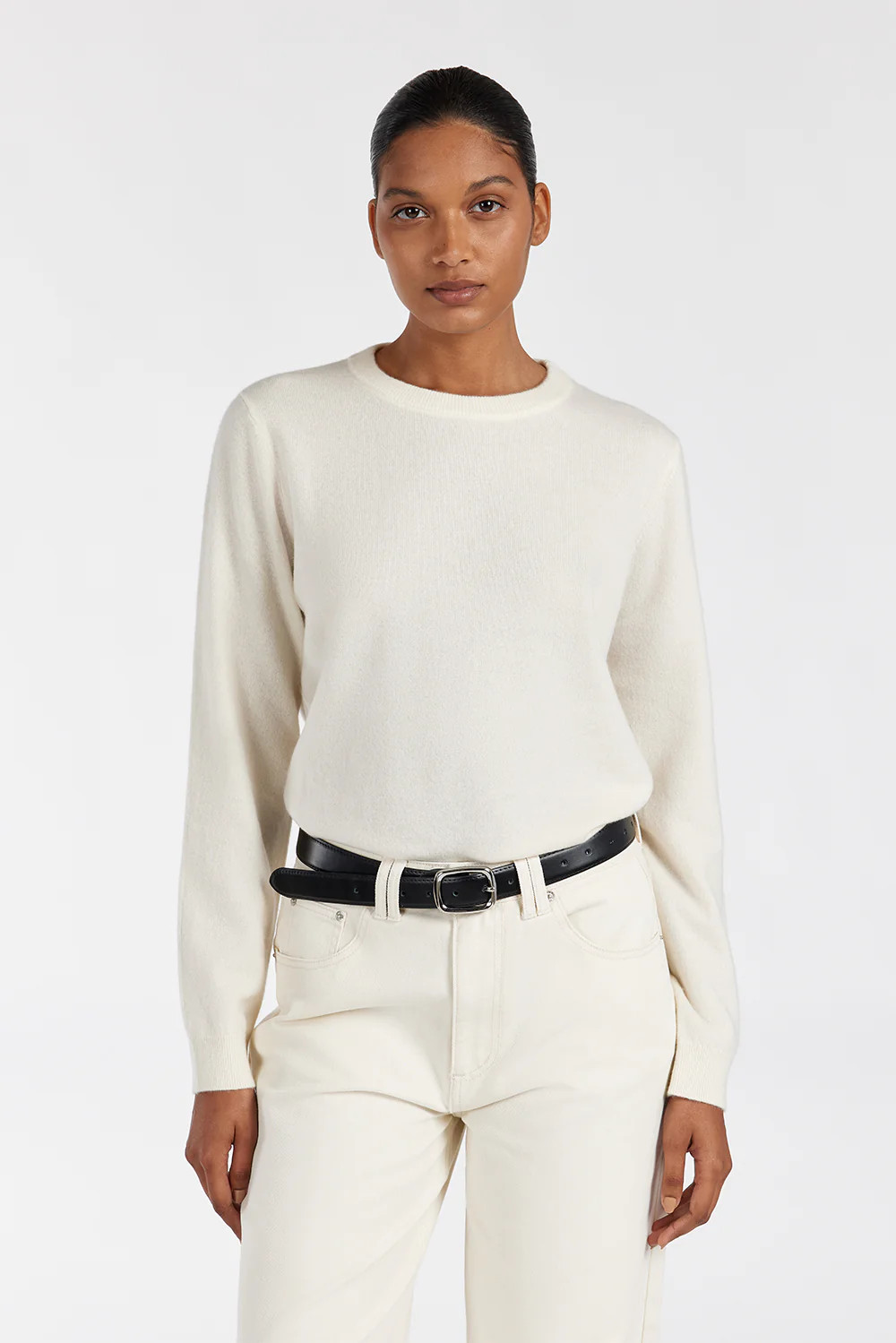 INDY CREAM CASHMERE KNIT JUMPER | DISSH