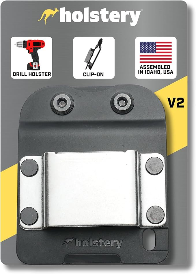 Holstery DriverMaster | Clip-On Tool Belt Drill Holder - Simple Hook Holster for Cordless Drill, ... | Amazon (US)