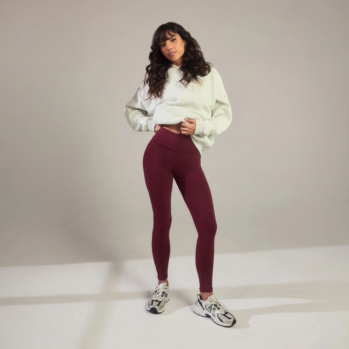 Everyday High Waisted Leggings | Burgundy | LOVALL