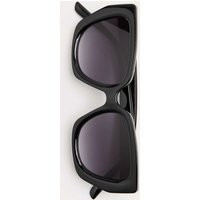 M&S Square Buckle Aviator Sunglasses Black | Marks & Spencer (UK)