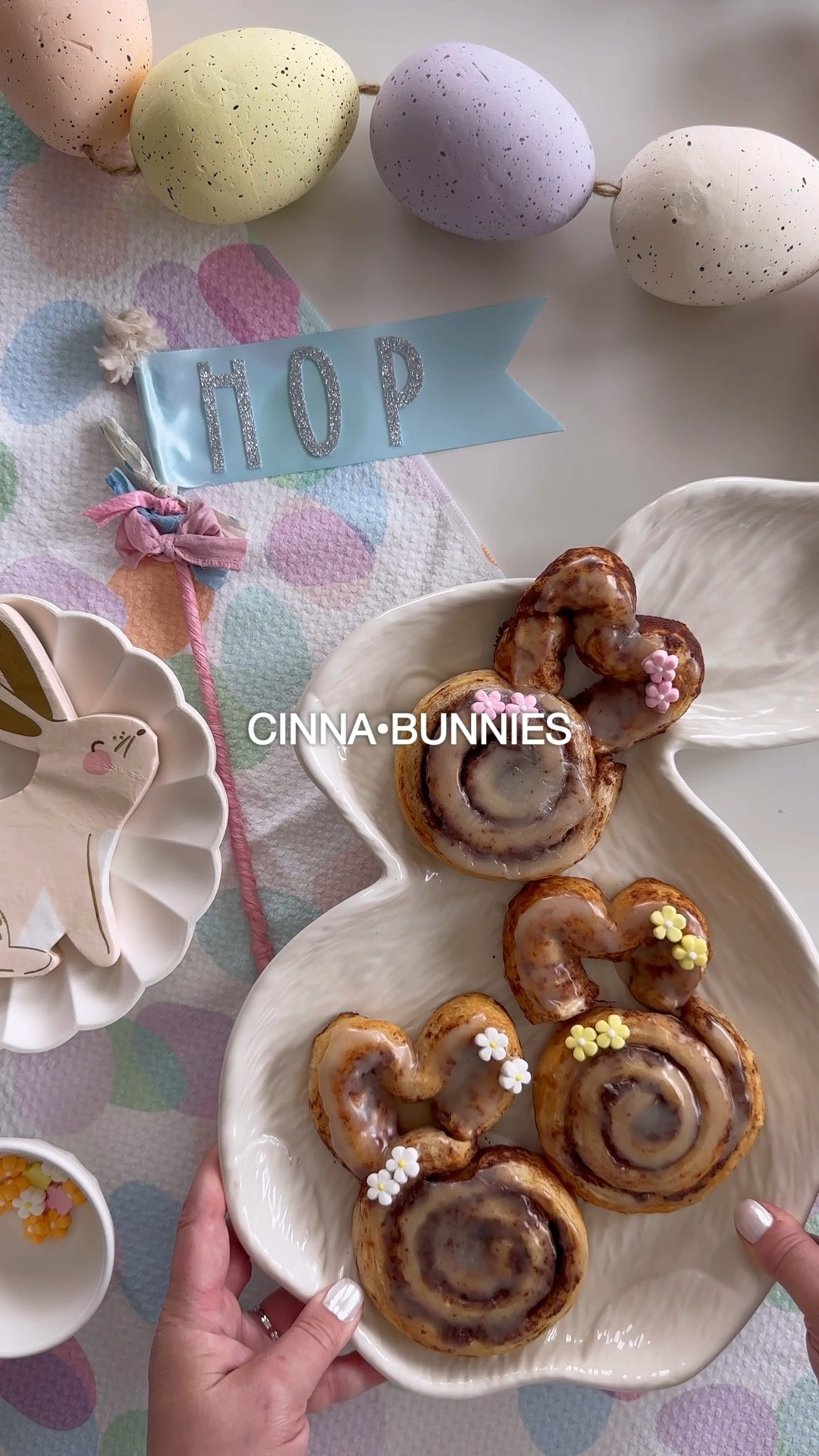 Make Cinnabunnies for  somebunny special on Easter morning 🐰

Full recipe with my tips for perfect cinnamon roll bunnies on my website https://kristensellentin.com/cinna-bunnies/

#LTKHome #LTKfoodie #LTKKids