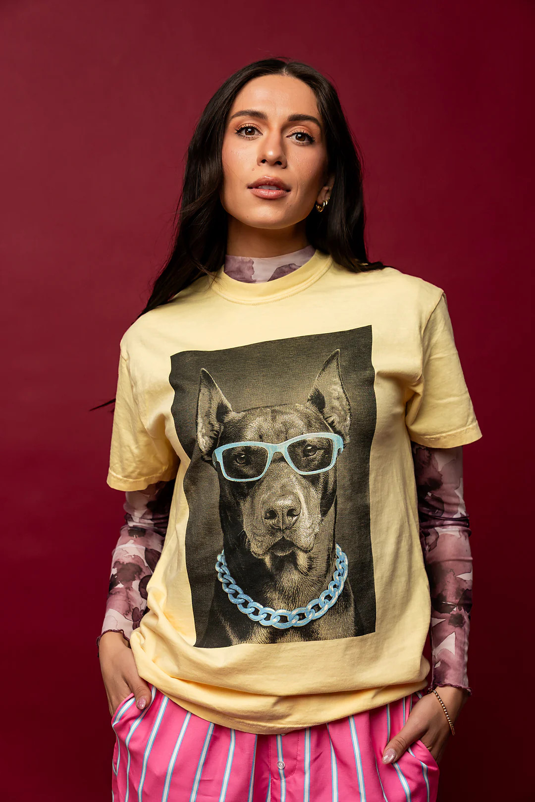 WKND Doberman Graphic Tee - Yellow | WKNDchasers