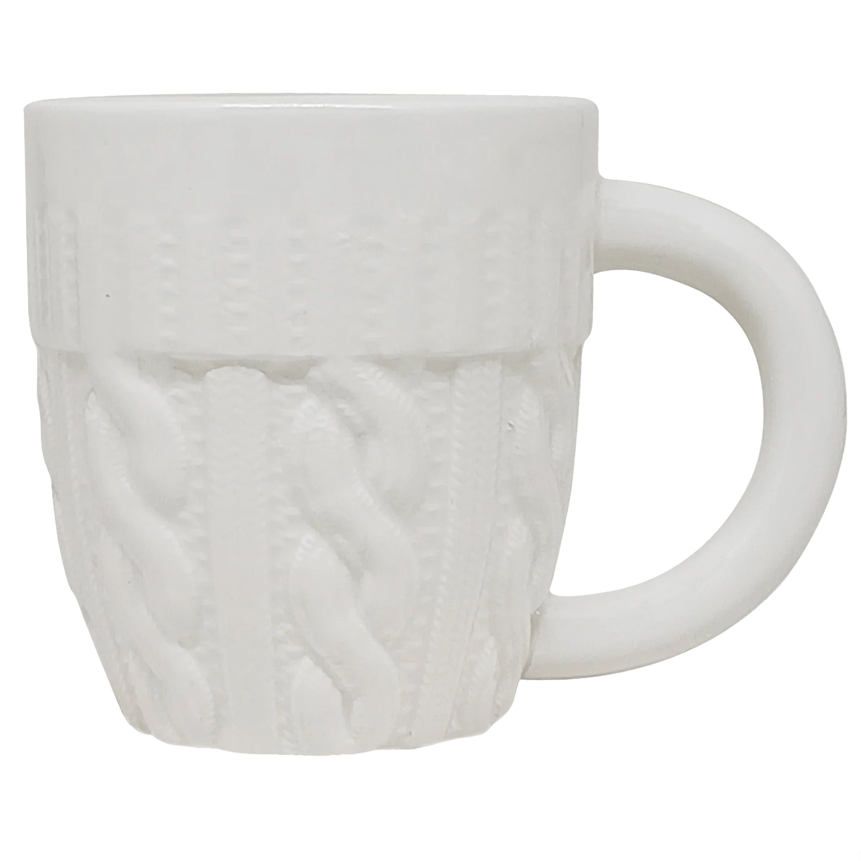 Cream Sweater Coffee Mug | Ceramic Figural Christmas Mugs | Sweet Water Decor, LLC