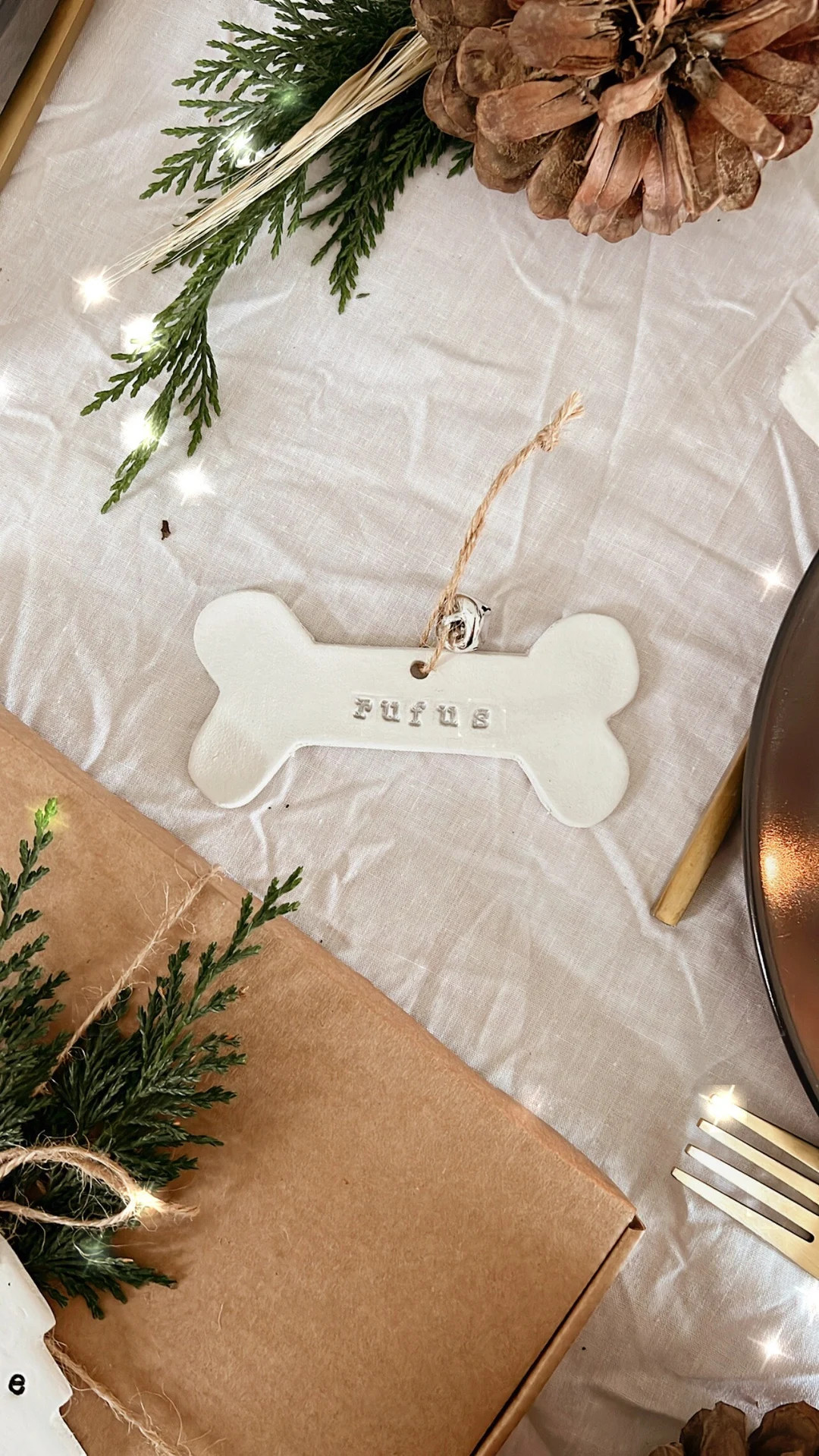 Personalised Dog Bone Clay Tree Decoration, Pet Christmas Decoration, Dog Tree Decs, Animal Decor... | Etsy (US)