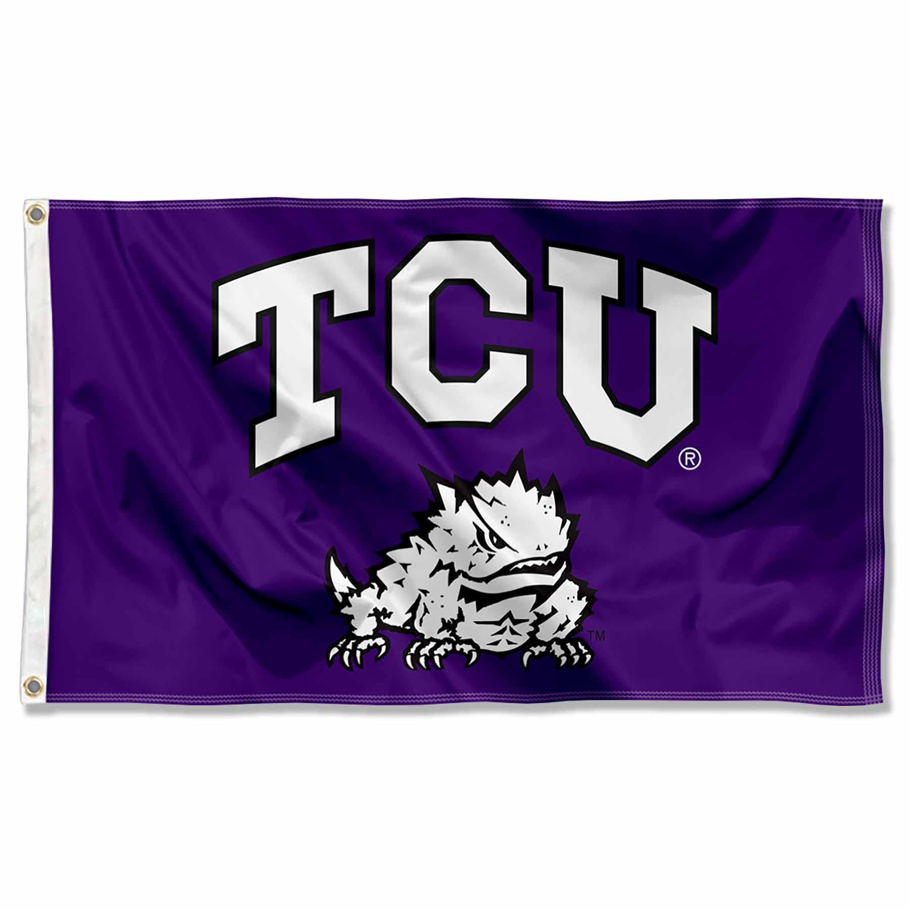 College Flags & Banners Co. TCU Horned Frogs TCU University Large College Flag | Amazon (US)