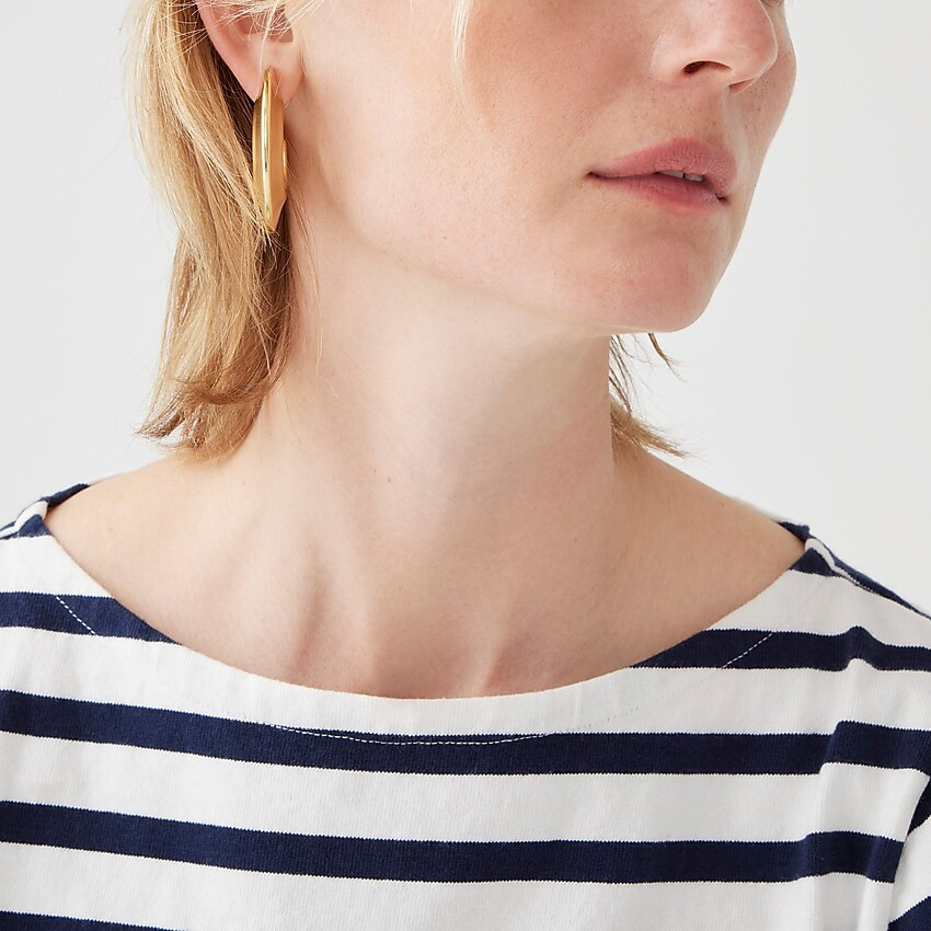 Boatneck T-shirt in classic stripe | J. Crew US