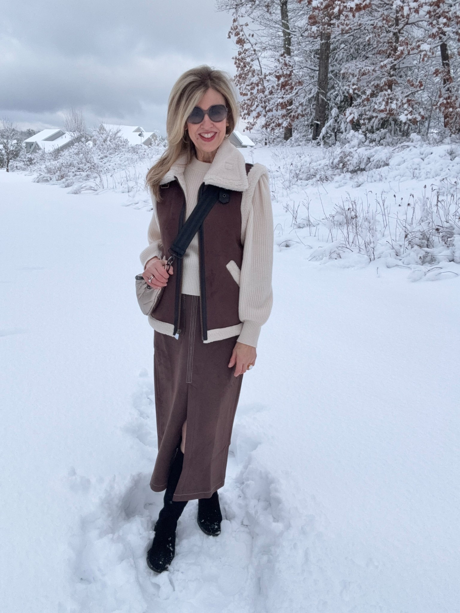 Don’t believe everything you hear.
I am 5’6”, but these pieces are petites and  fit me perfectly! Code Susan10 for 10% off!

And if you’re a petite, you’re in luck, the selection is incredible.  

Yep, we got quite a bit of snow here in great Boston!  Counting down the days until spring, although I have to admit it’s pretty.  

#LTKOver40 #LTKSeasonal #LTKSaleAlert