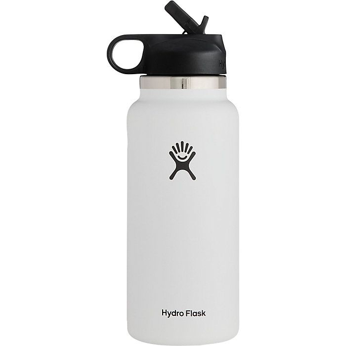 Hydro Flask 32 oz. Wide Mouth W/ Straw Lid | Moosejaw.com