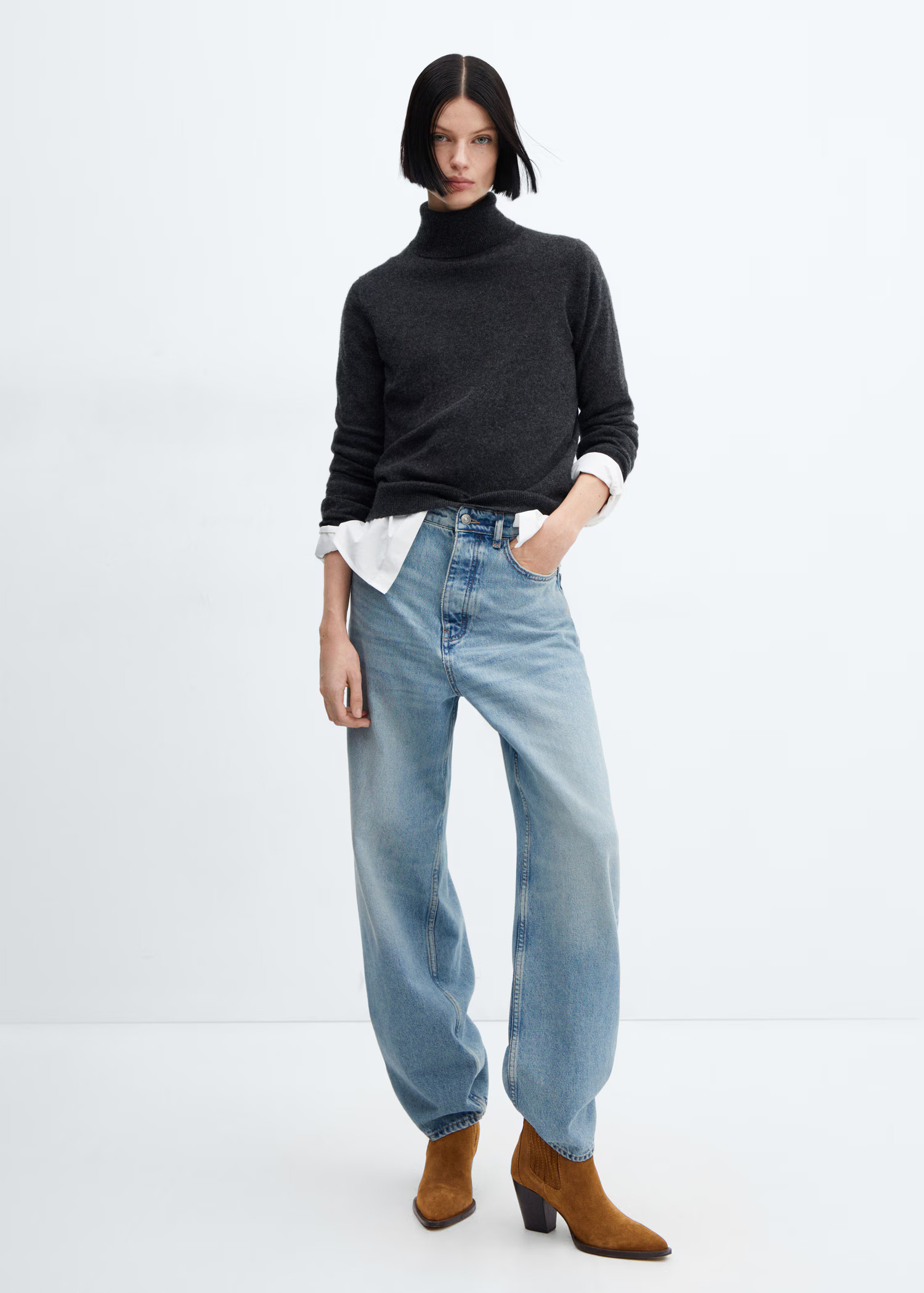 Heel suede ankle boot - Women | MANGO USA | Mango (US/MX/AU)