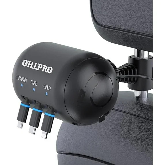 xzyuan Multi Car Retractable Backseat 3 in 1 Car Charging Station Box Compatible with All Phones ... | Walmart (US)