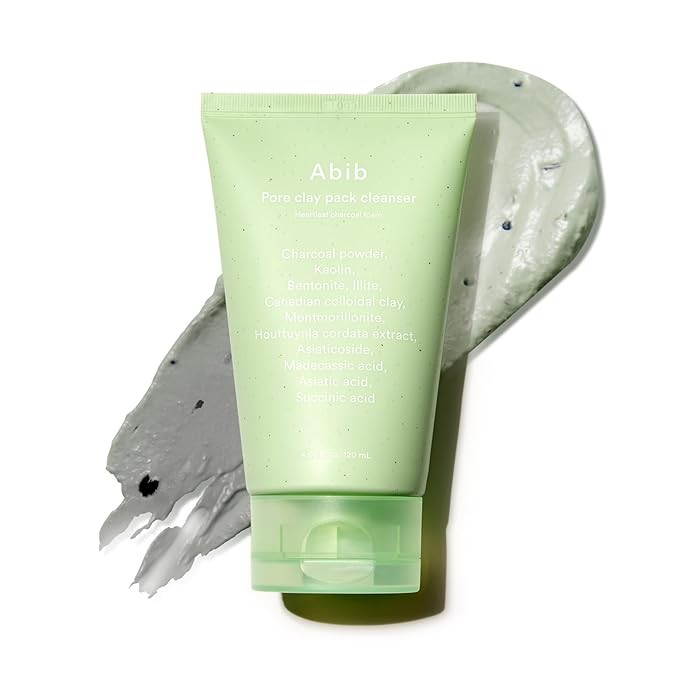 Abib Pore Clay Pack Cleanser Heartleaf Charcoal Foam, 4.05 fl oz, Mousse Form, Oil Control, Unsce... | Amazon (US)