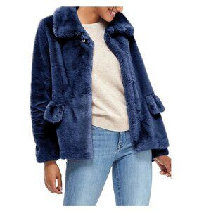Gal Meets Glam Collection Blue Reese Faux Fur Jacket NWOT - size M | Poshmark