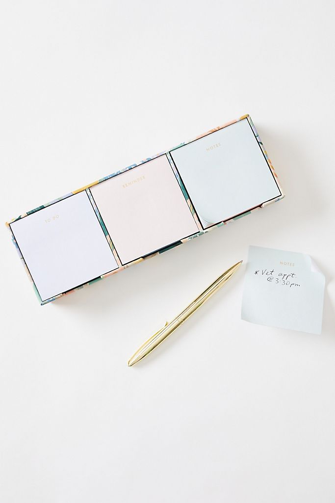Rifle Paper Co. Luisa Sticky Note Trio | Anthropologie (US)