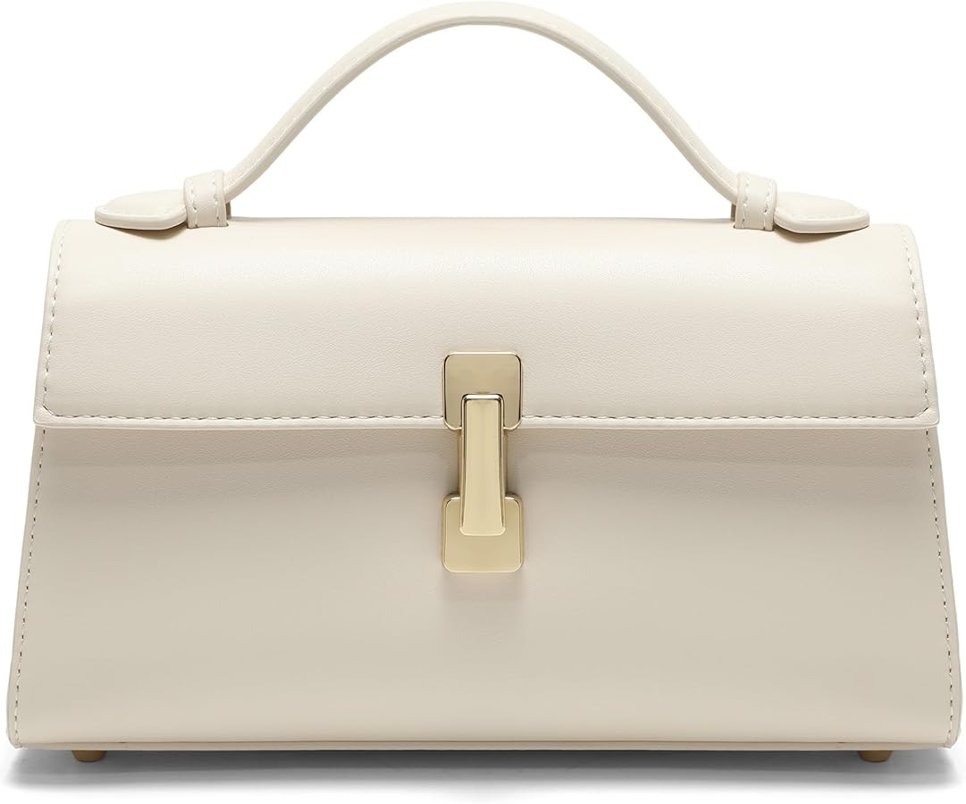 Vintage Shoulder Bag for Women - Leather Top Handle Evening Bag Clutch Purses with Adjustable Str... | Amazon (US)