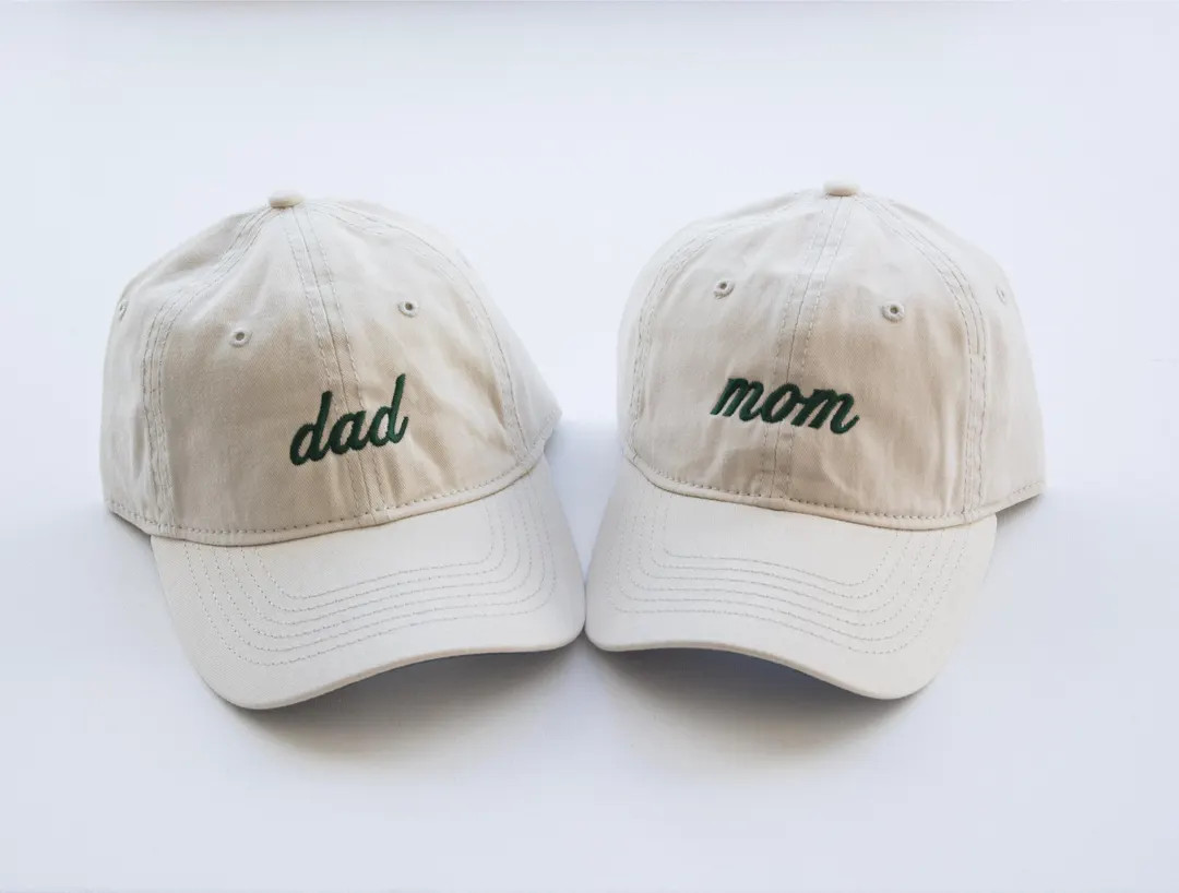 Dad and Mom Hats, Pregnancy Announcement Hats, Custom Embroidered Hats,mom and Dad Baseball Hats,... | Etsy (US)