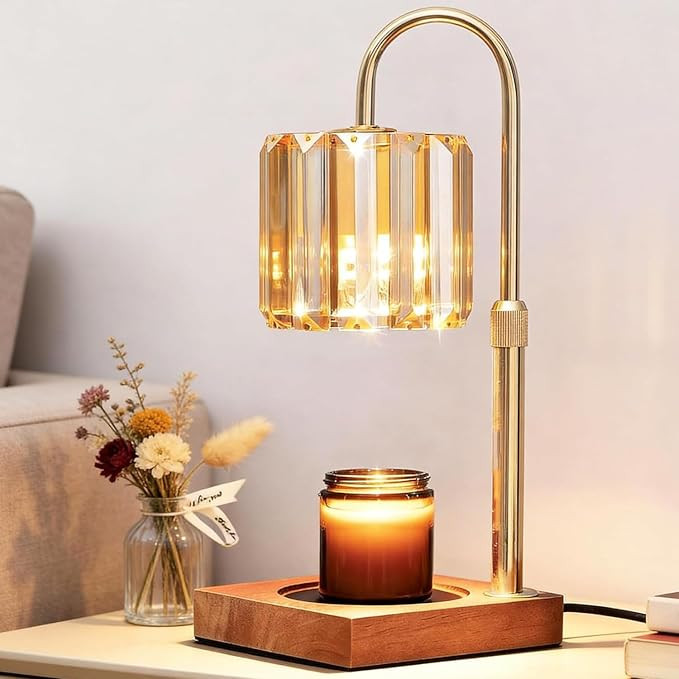 Candle Warmer Lamp with Timer, Dimmable Electric Candles Wamer Adjustable Height, Gifts for Women... | Amazon (US)