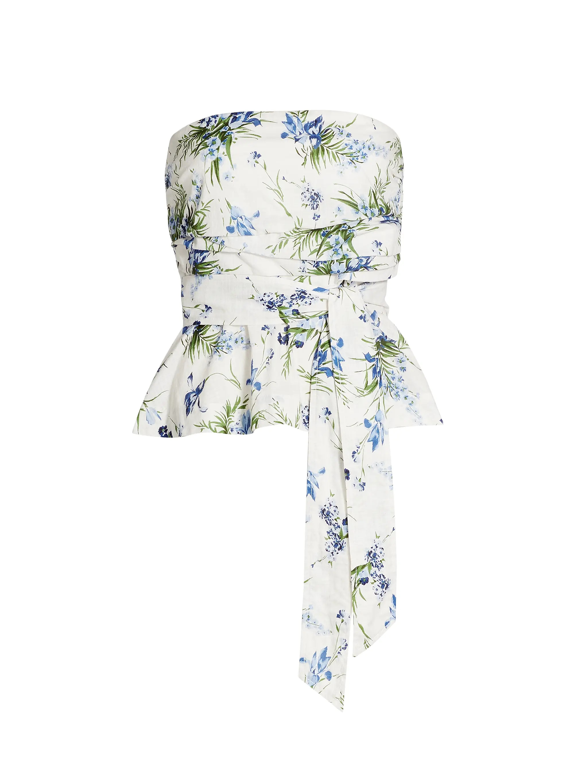Jolene Floral Cotton Strapless Top | Saks Fifth Avenue