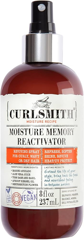 Curlsmith - Moisture Memory Reactivator - Vegan Refresher Leave In Conditioner for Wavy, Curly an... | Amazon (US)