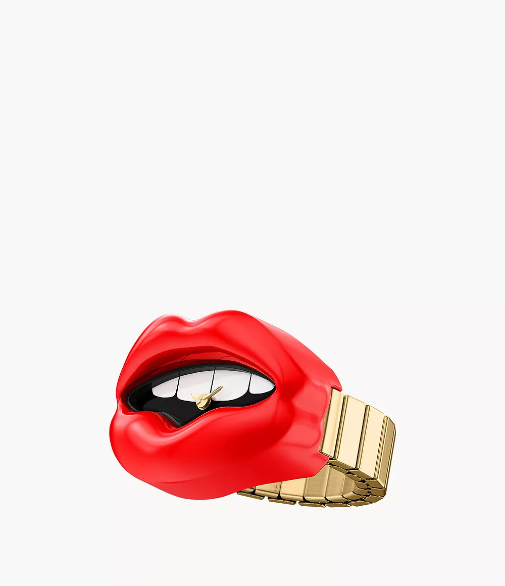 Watch Ring Two-Hand Gold-Tone Stainless Steel | Fossil (US)