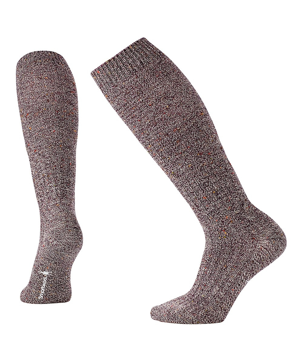 Smartwool Women's Socks BORDEAUX - Bordeaux Heather Wheat Fields Knee-High Socks - Women | Zulily