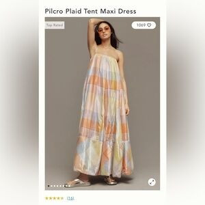 Anthropologie Pilcro Plaid Tent Maxi Dress NWT | Poshmark