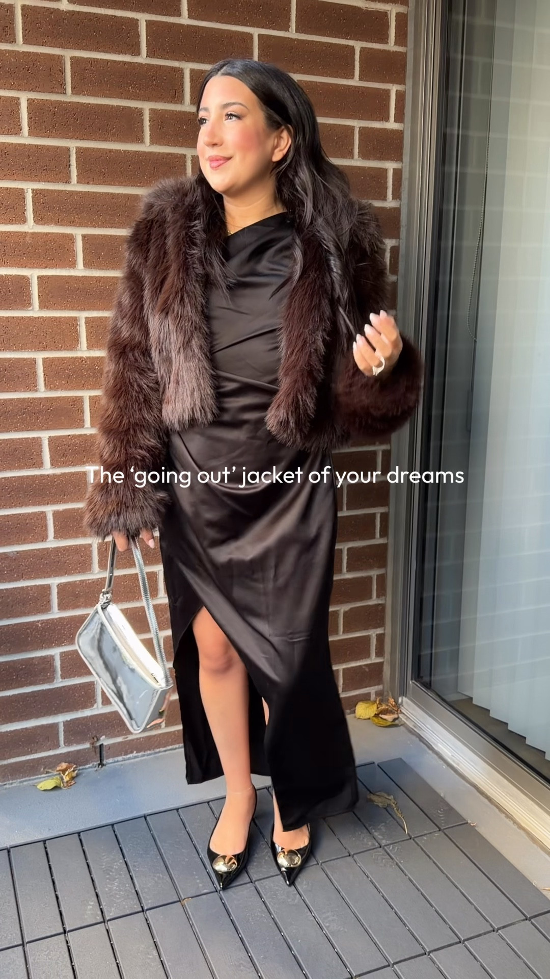 Going out jacket 
Jacket is an oversized fit 