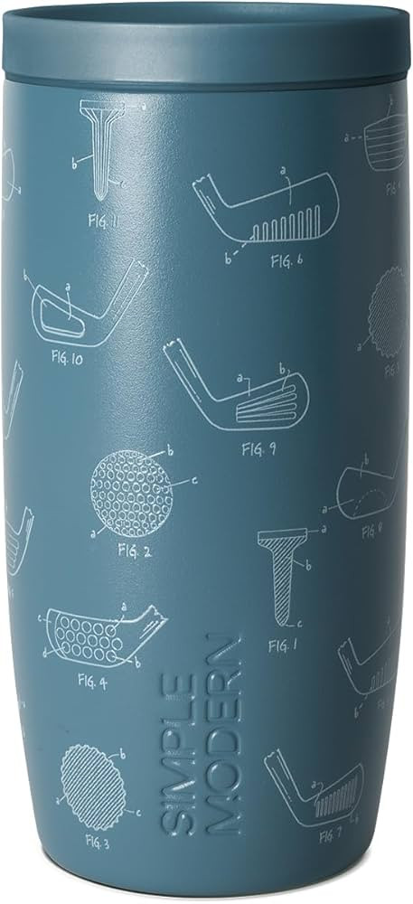 Simple Modern Father's Day Signature Voyager | 16oz Travel Coffee Mug Tumbler with 360° Lid | Gi... | Amazon (US)