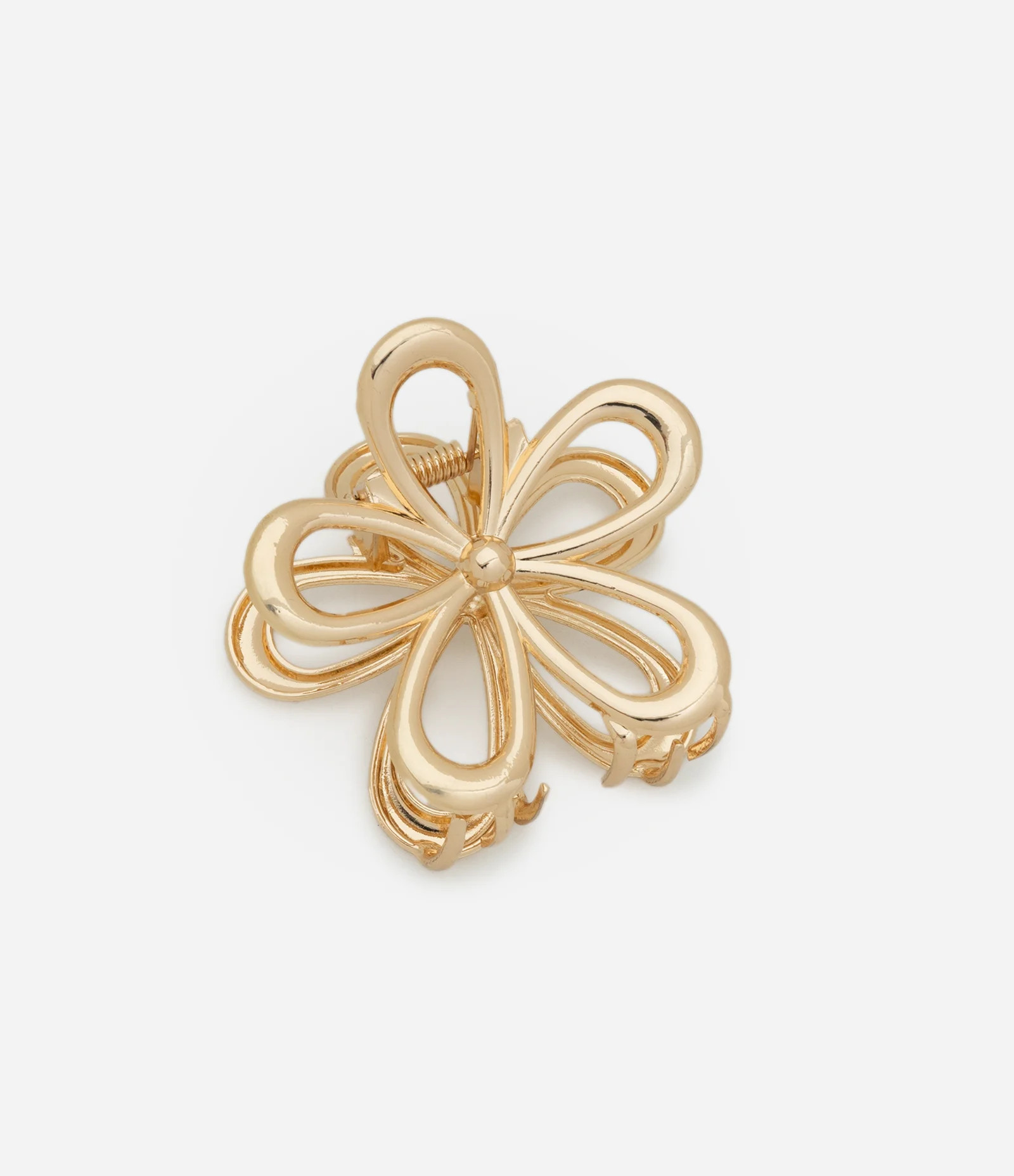 Piranha De Cabelo em Metal com Formato de Flor Vazada Dourado - Lojas Renner | Renner (BR)