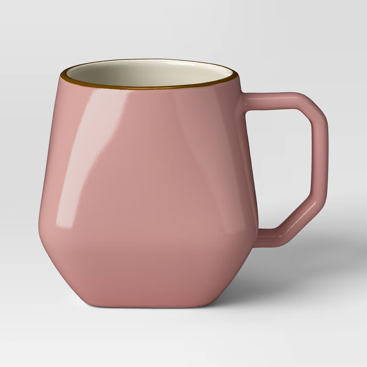 15oz Geo Mug Garnet with Gold Rim - Threshold™ | Target