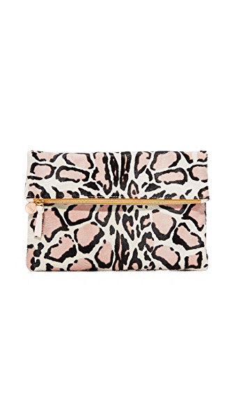 Clare V. Haircalf Fold Over Clutch | Shopbop