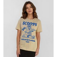 Women's Brown Scoops Stranger Things Print T-Shirt Brands In New Look | New Look (UK)