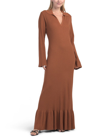 Kendal Collared Sweater Maxi Dress | TJ Maxx