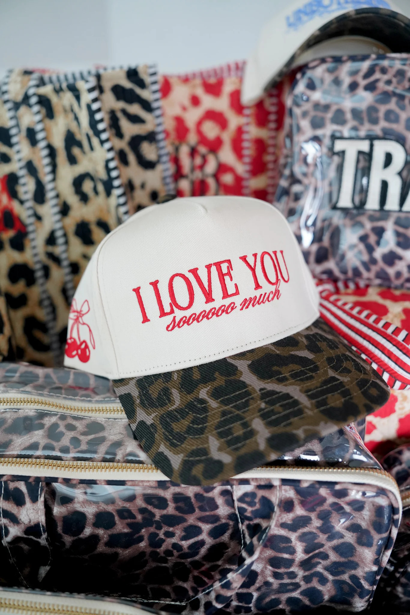 I Love You Sooooo Much - Leopard Vintage Hat | KenzKustomz