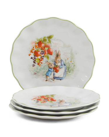 Set Of 4 Strawberry Dinner Plates | TJ Maxx