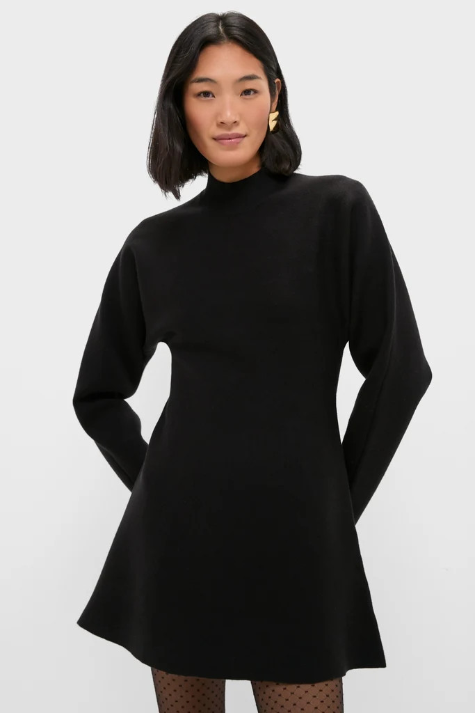 Black Anzu Puplum Sweater Mini Dress | Tuckernuck (US)