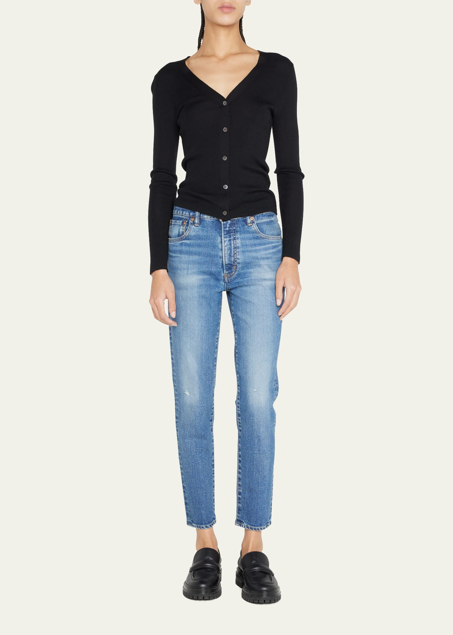 MOUSSY VINTAGE Rhett Faded Skinny Ankle Jeans | Bergdorf Goodman