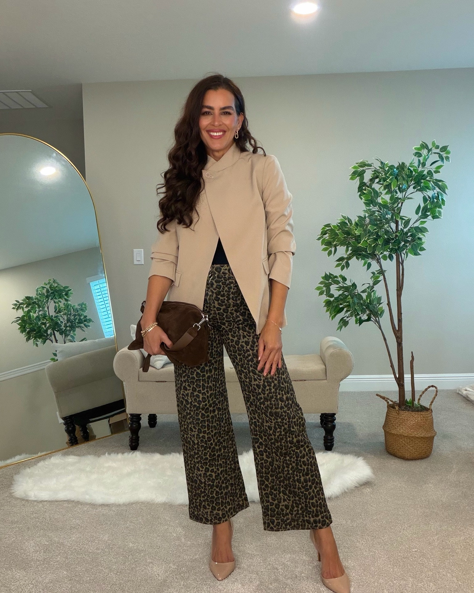 Amazon blazer 2 ways! Size s in both blazers.
Size 27x 30 in light jeans.
Size 4 in leopard jeans. 
Shies tts.

#LTKOver40 #LTKWorkwear #LTKSaleAlert