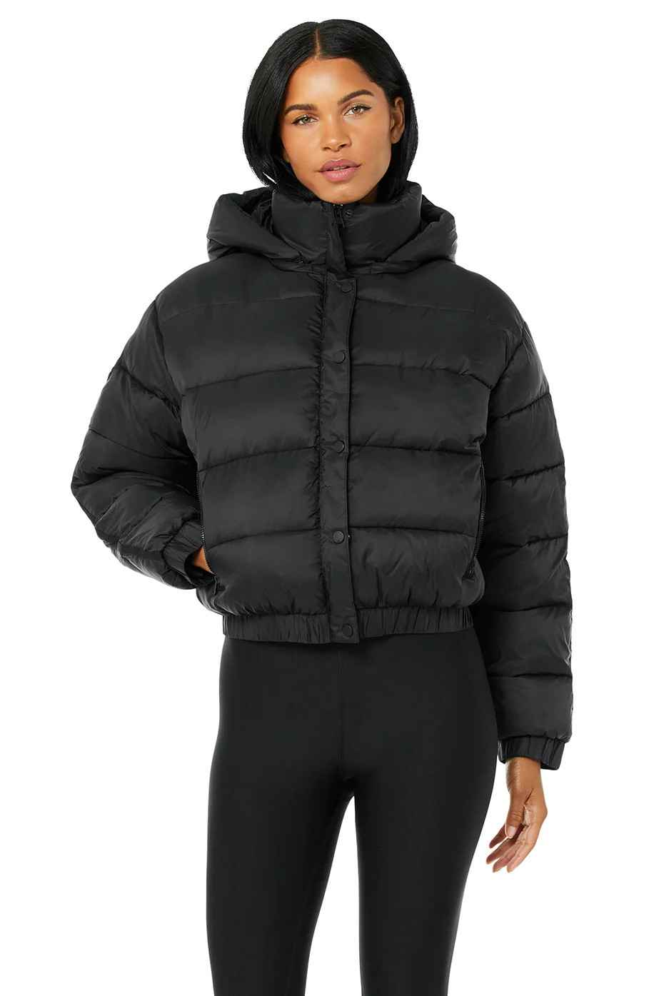 Aspen Love Puffer Jacket in Black, Size: Large | Alo YogaÅ½ | Alo Yoga (US)
