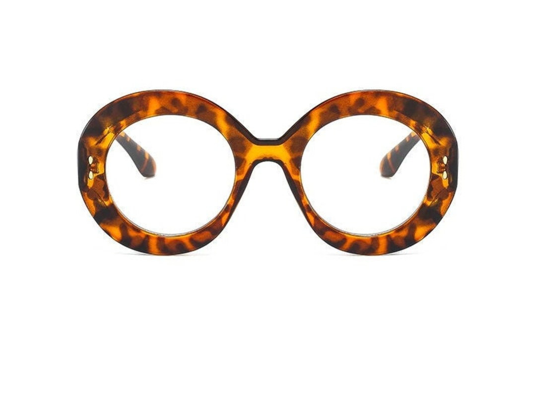 Round Frame Reading Glasses Anti Blue Light Vintage Frames - Etsy | Etsy (US)