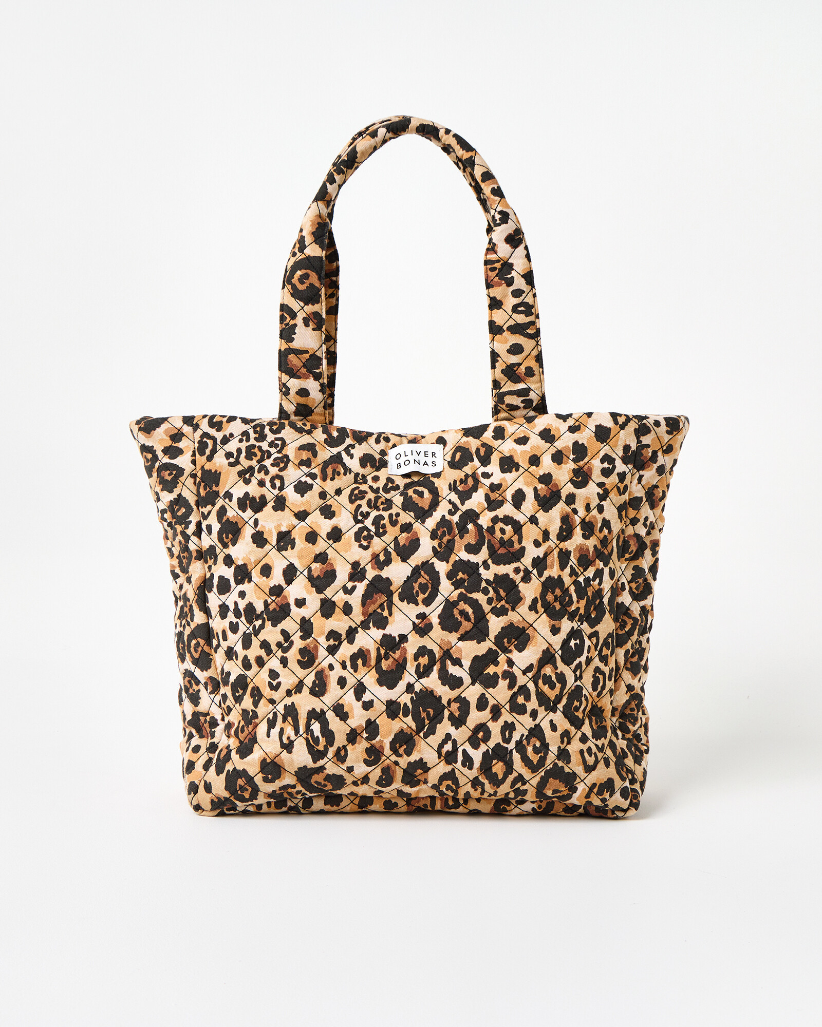 Becky Leopard Print Quilted Tote Bag | Oliver Bonas (Global)