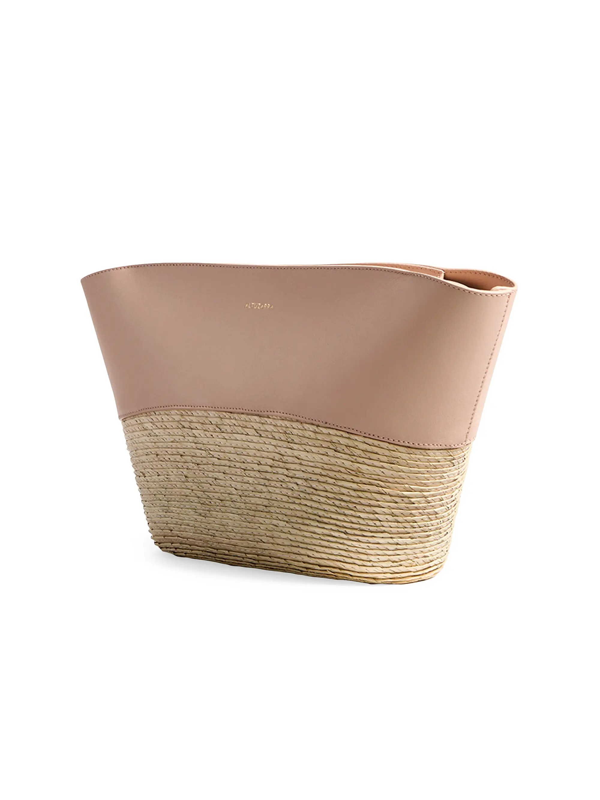 Altuzarra Basket Woven Palm & Leather Clutch | Saks Fifth Avenue | Saks Fifth Avenue