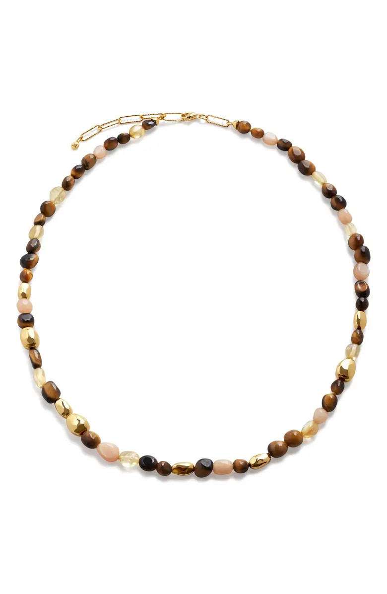 Monica Vinader Beaded Stone Necklace | Nordstrom | Nordstrom