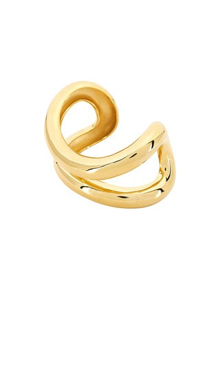 Glossy Void Arched Cuff Bracelet in Gold | Revolve Clothing (Global)
